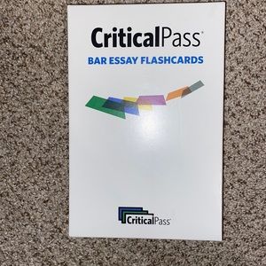 Critical Pass Bar Essay Flashcards (for Bar Exam Prep)